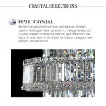 Twilight 8.5"H x 18"W 4-Light Crystal Pendant in Black