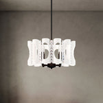Twilight 8.5"H x 18"W 4-Light Crystal Pendant in White