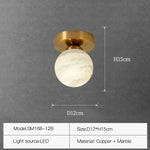 Natural Marble Hallway Ceiling Light Fixture