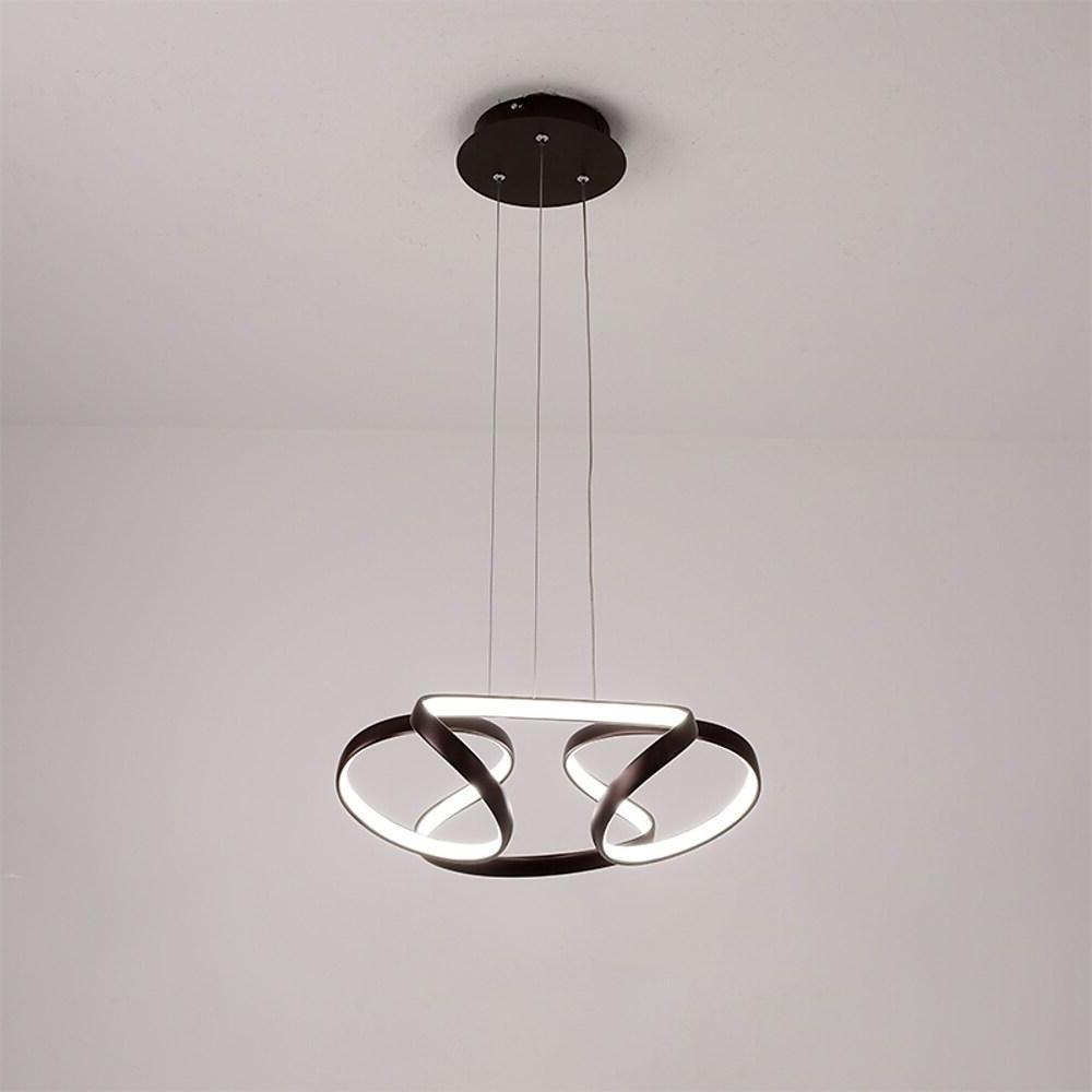 Interwoven Wave Design Gold Sputnik Chandelier Metal Ceiling Light