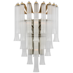 Lorelei Large Waterfall Sconce in Gild with Clear Glass