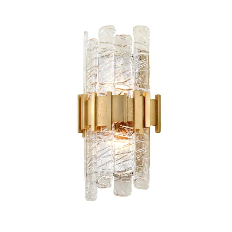 Ciro Wall Sconce in Antique Silver Leaf & Murano Glass