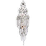 Adele Small Sconce in Polished Nickel with Clear Acrylic
