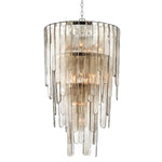 Fenwater Sixteen Light Chandelier in PL with Light Bronze Glass Shade