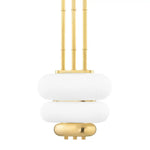 Palisade Two Light Pendant in Aged Brass Finish