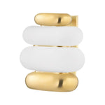 Palisade Two Light Wall Sconce in Aged Brass Finish