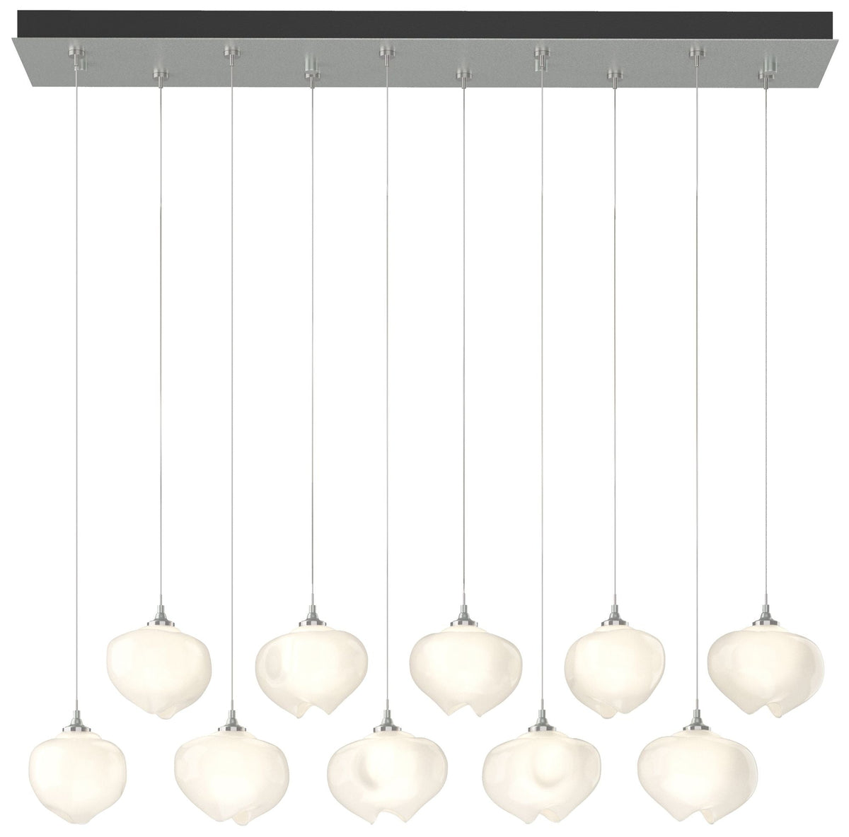 Ume 44.7"W 10-Light RectangularStandard Pendant w/ Frosted Shade