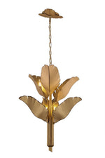 Banana Leaf Chandelier - Gold