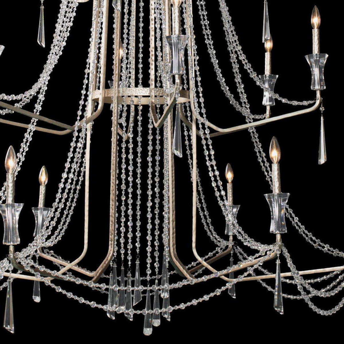Barcelona 18 Light Chandelier - Transcend Silver