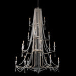 Barcelona Two-Tier Crystal Chandelier - Black