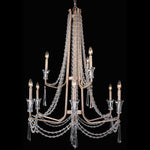 Barcelona 9 Light Chandelier - Transcend Silver