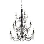 Barcelona 12 Light Chandelier - Transcend Silver
