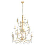 Brentwood Three-Tier Chandelier - Gold