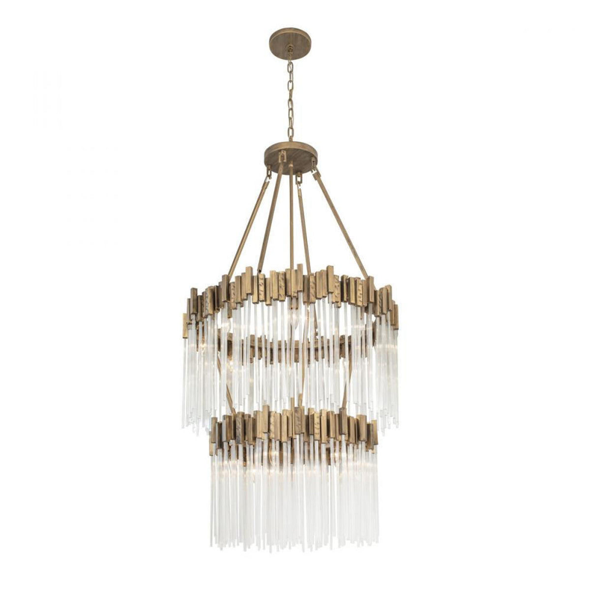 Matrix 14 Light Chandelier - Havana Gold