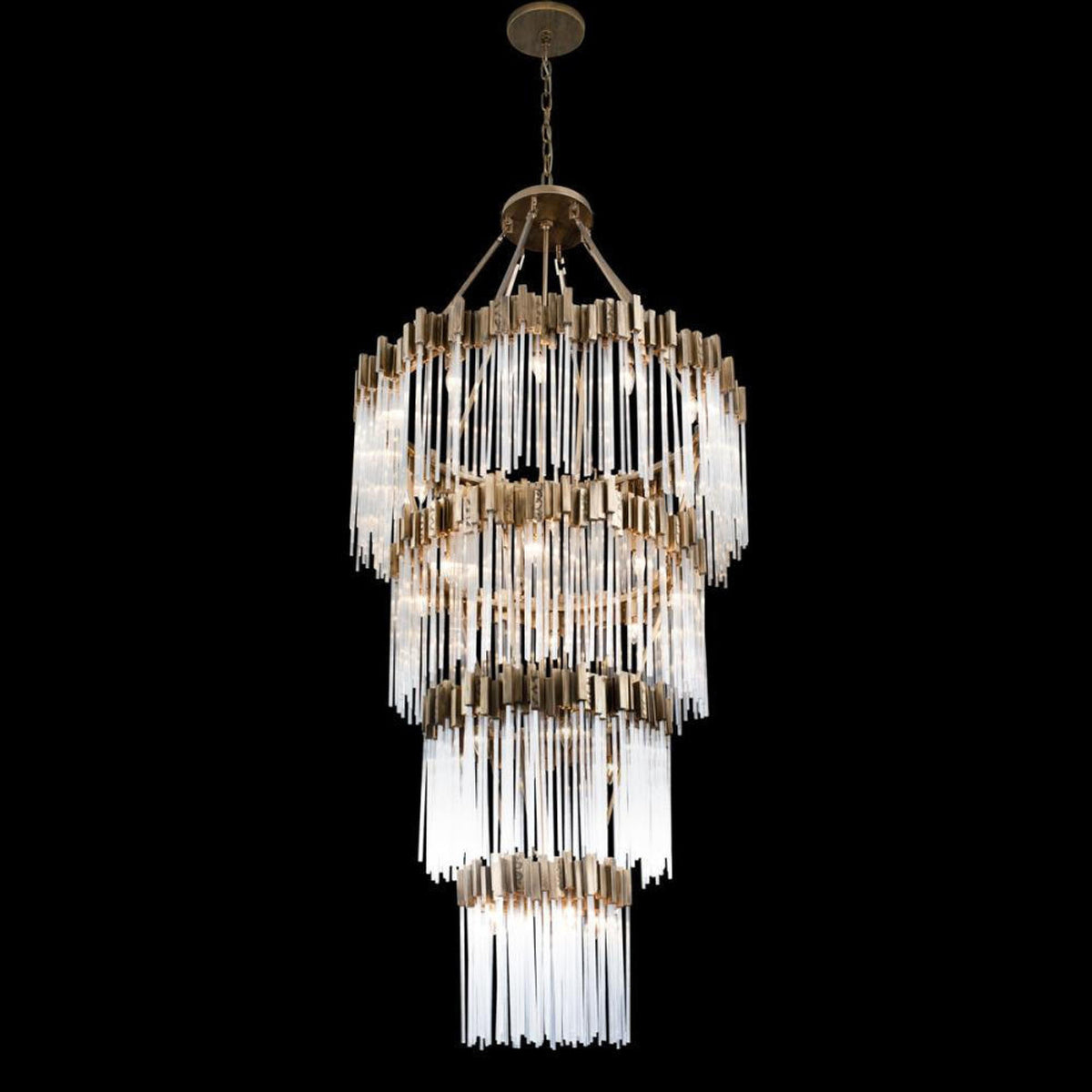 Matrix 30 Light Chandelier - Havana Gold