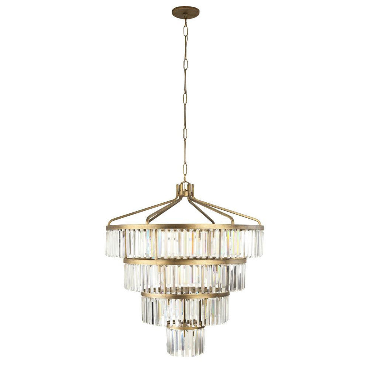 Social Club Four-Tier Chandelier - Gold