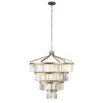 Social Club Four-Tier Chandelier - Gold