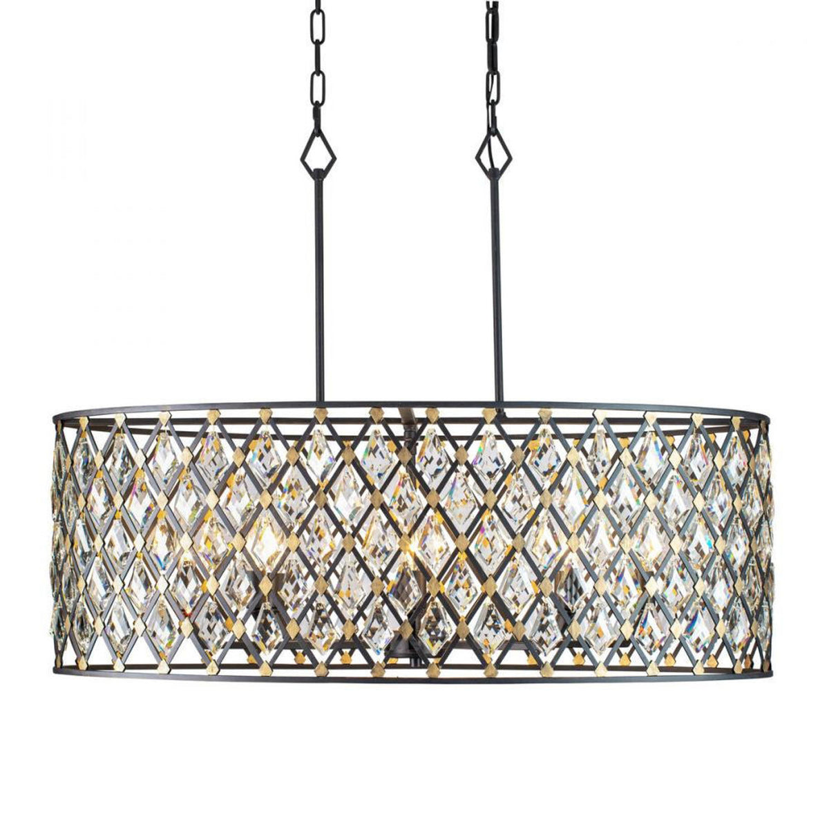 Windsor Crystal Pendant - Carbon/Havana Gold