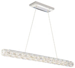 Verve LED 3"H x 3"W 1-Light Crystal Linear Pendant in Stainless S