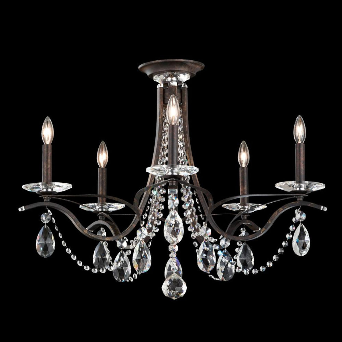 Century Chandelier, 28-Light, Etruscan Gold, Clear Heritage Crystal, 42.5"W (1718-23 1HWRW5)