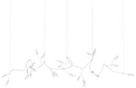 Vines 158 1/2" Wide White 26-Light LED Island Pendant Light