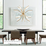 Belterra Chandelier, 16-Light, LED, Natural Brass, 46.3"W (700BLT43NB-LED930 70PDAX3)