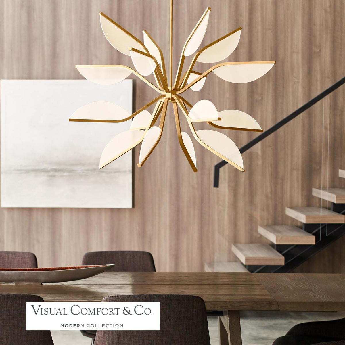 Belterra Globe Chandelier, 1-Light, LED, Natural Brass, 38"W (700BLT38GNB-LED930 70PDAX0)