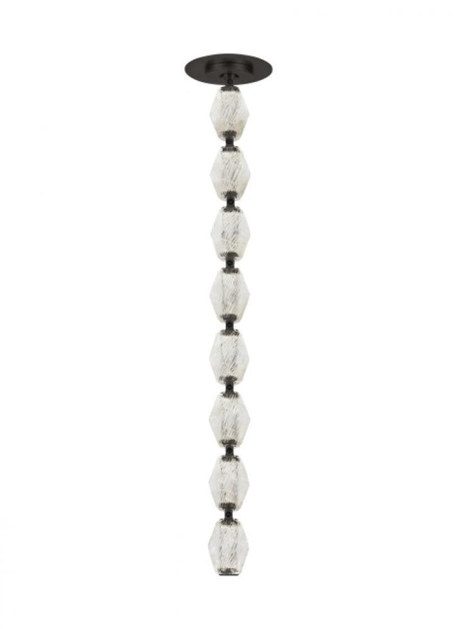 Forge X-Large Tall Pendant, 1-Light, LED, Natural Brass, 31.9"H (SLPD12927WNB 70PKG63)