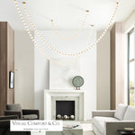 Collier Chandelier, 1-Light, LED, Natural Brass, 254.8"H (700CLR240NB-LED927R-277 70PGCMA)