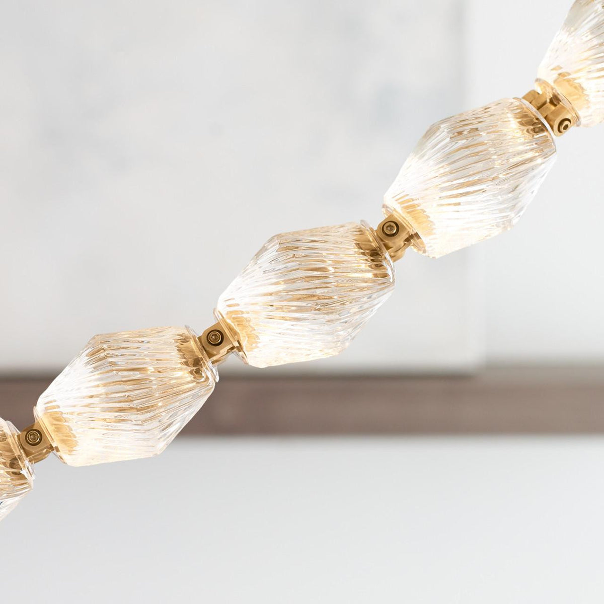 Collier Chandelier, 1-Light, LED, Natural Brass, 254.8"H (700CLR240NB-LED930R-277 70PGJE4)