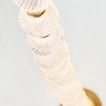 Collier Chandelier, 1-Light, LED, Natural Brass, 89.7"H (700CLR84NB-LED927R-277 70PGCMH)