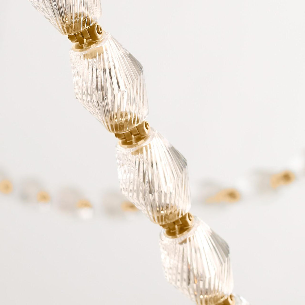 Collier Chandelier, 1-Light, LED, Natural Brass, 89.7"H (700CLR84NB-LED930R-277 70PGJEA)