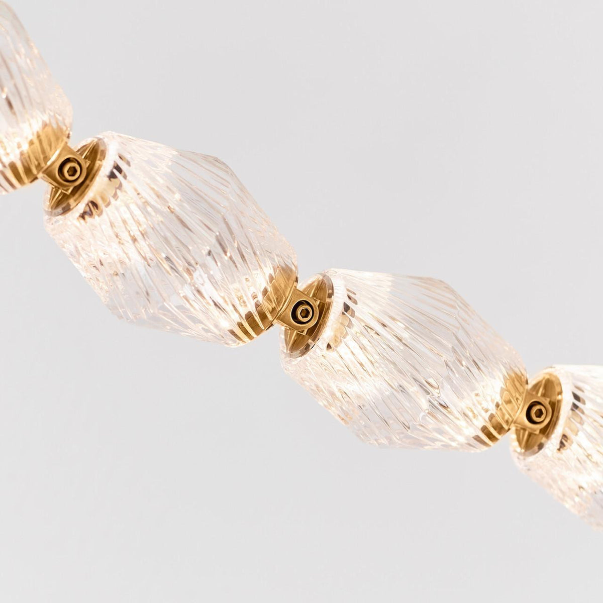 Collier Chandelier, LED, Natural Brass, 115.1"H (700CLR108NB-LED927R 70PGCLX)