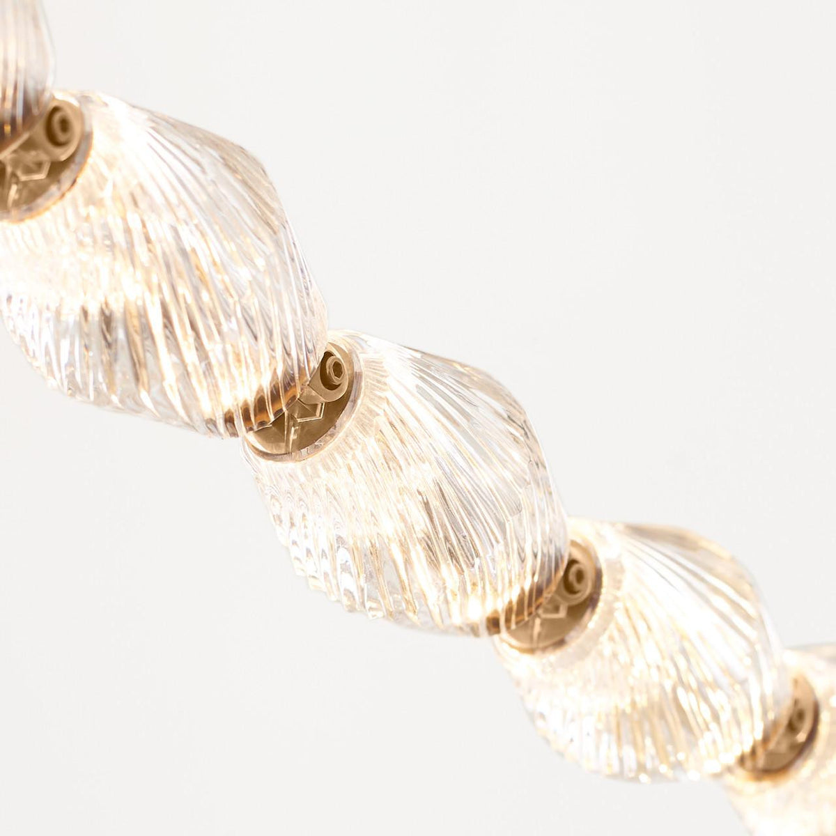 Collier Chandelier, LED, Natural Brass, 118.5"H (700CLR108NB-LED927S 70PGCLZ)