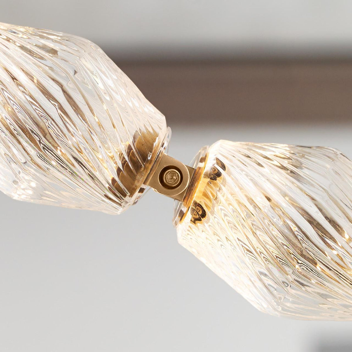 Collier Chandelier, LED, Natural Brass, 118.5"H (700CLR108NB-LED930S 70PGHHN)