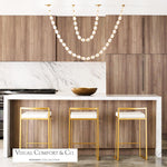 Collier Chandelier, LED, Natural Brass, 89.7"H (700CLR84NB-LED927R 70PGCMG)