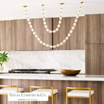 Collier Chandelier, LED, Natural Brass, 89.7"H (700CLR84NB-LED927R 70PGCMG)