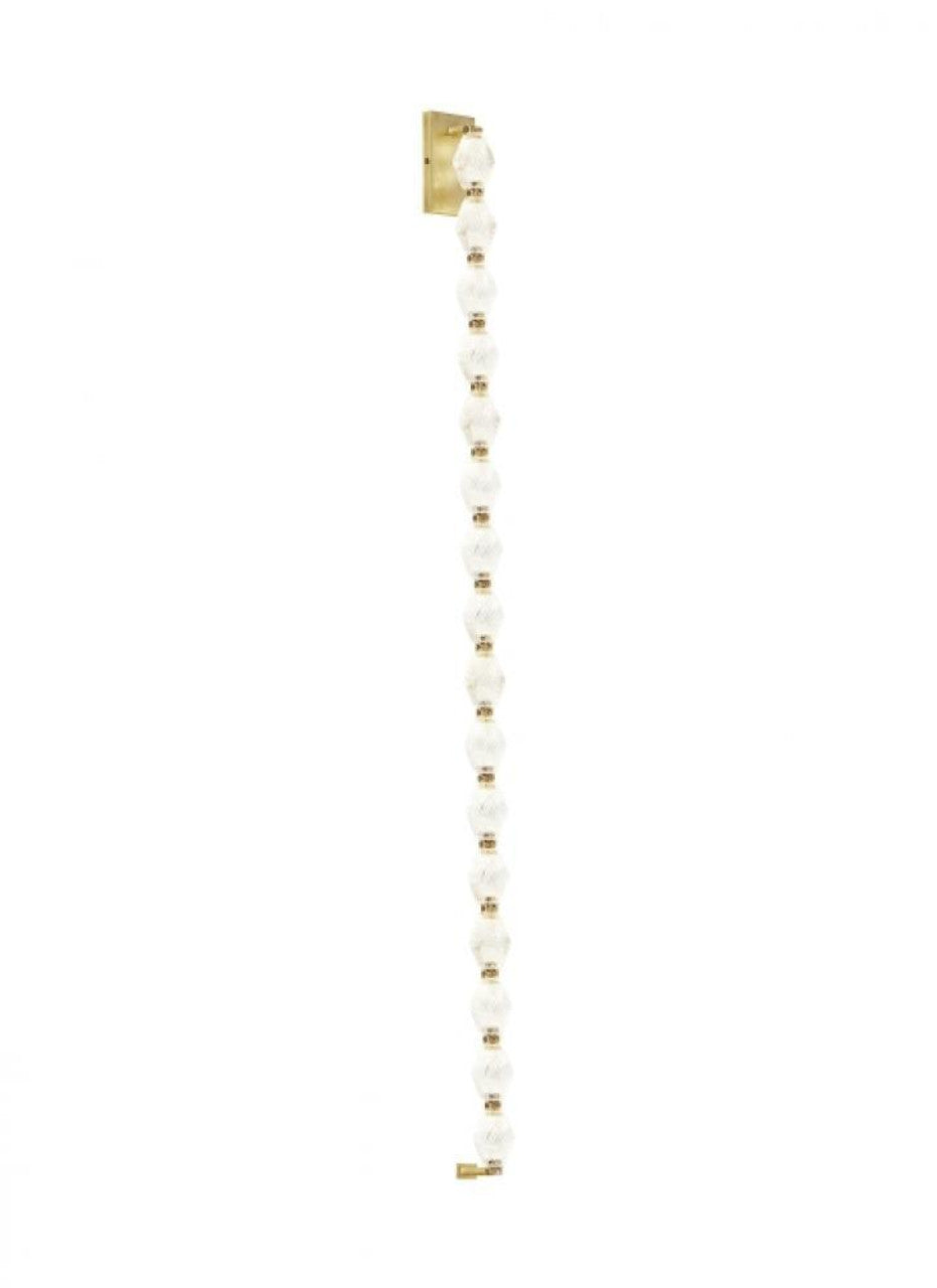 Collier Wall Sconce, LED, Natural Brass, 53"H (700WSCLR53NB-LED930 70PKE6N)