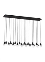 Cupola Chandelier, 18-Light, LED, Nightshade Black, 44.6"L (700TRSPCPA18TB-LED930120 70PGDHX)