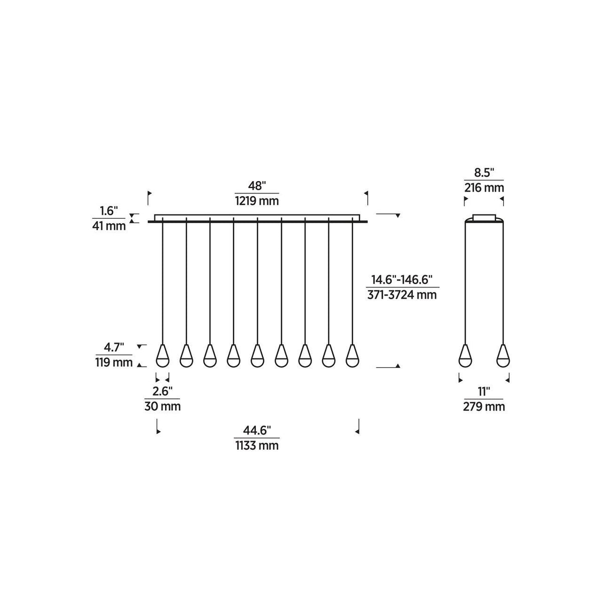 Wythe Small Chandelier, 6-Light, LED, Plated Brass, 15.7"W (700WYT6BR-LED927 70PGEH5)