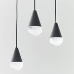 Cupola Chandelier, 8-Light, LED, Nightshade Black, 10.5"L (700TRSPCPA8RB-LED930 70PGDJ9)