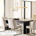 Esfera Large Linear Chandelier, 6-Light, LED, Natural Brass, 60"L (700LSESF60NB-LED927 70PGEJ1)