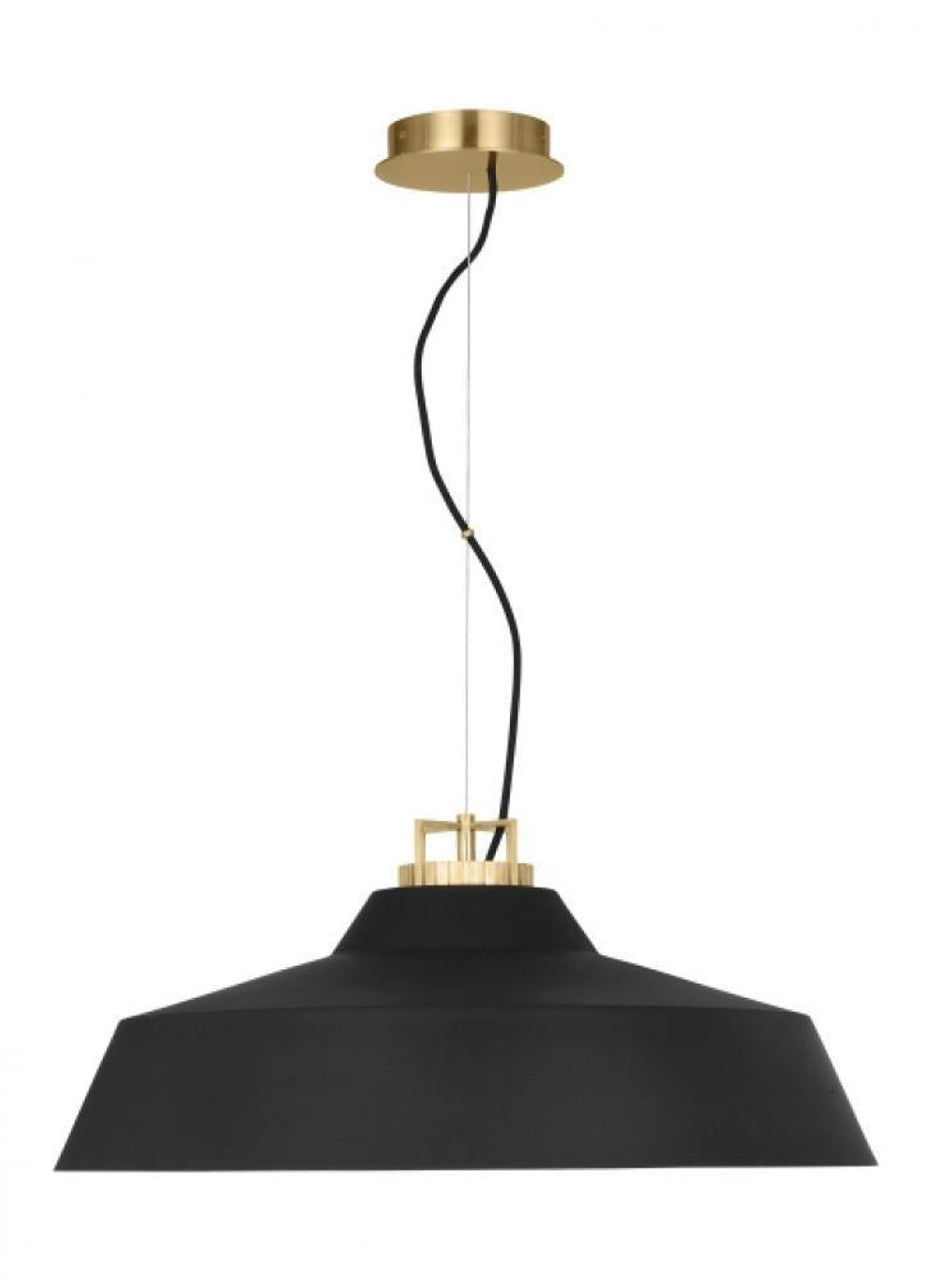 The Shanti Ceiling Pendant, 1-Light, LED, Polished Nickel, 26"W (SLPD13527N 70PKJ56)