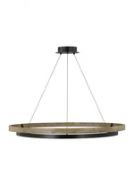 Grace Chandelier, LED, Black, Wood, 48"W (700GRC48BW-LED930 70PDJRJ)