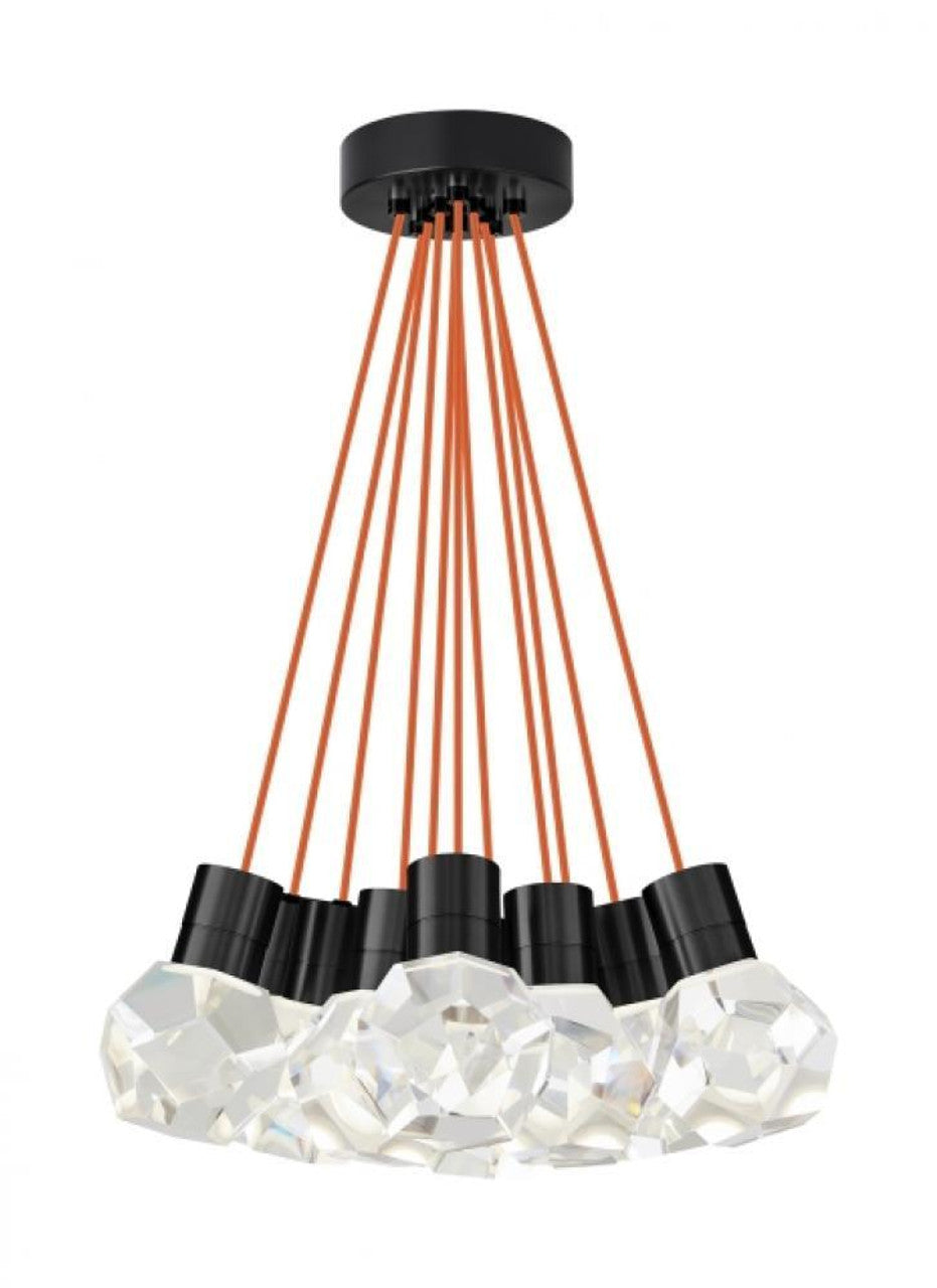 Kira Pendant, 11-Light, LED, Black, 20"W (700TDKIRAP11BB-LED922 70PGJGV)
