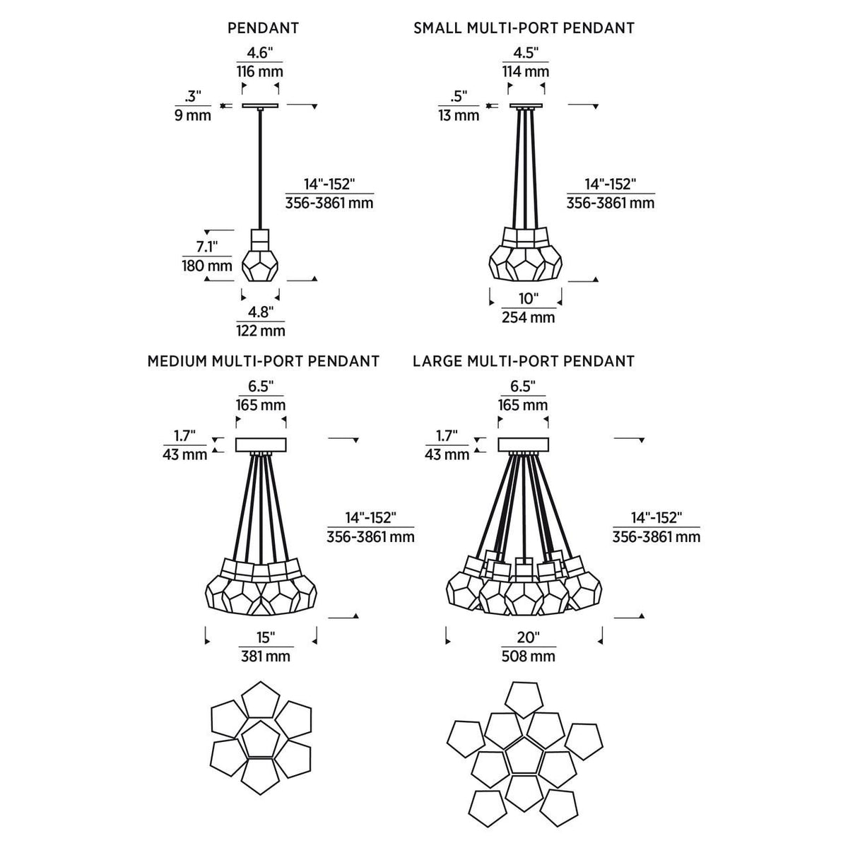 Kira Pendant, 11-Light, LED, Satin Nickel, 20"W (700TDKIRAP11OS-LED922 70PGKDF)