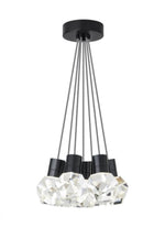 Kira Chandelier, 7-Light, LED, Black, 15"W (700TDKIRAP7IB-LED922 70PGLFD)