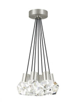 Kira Chandelier, 7-Light, LED, Satin Nickel, 15"W (700TDKIRAP7BS-LED930 70PGLFA)