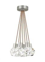 Kira Chandelier, 7-Light, LED, Satin Nickel, 15"W (700TDKIRAP7PS-LED930 70PKD7T)