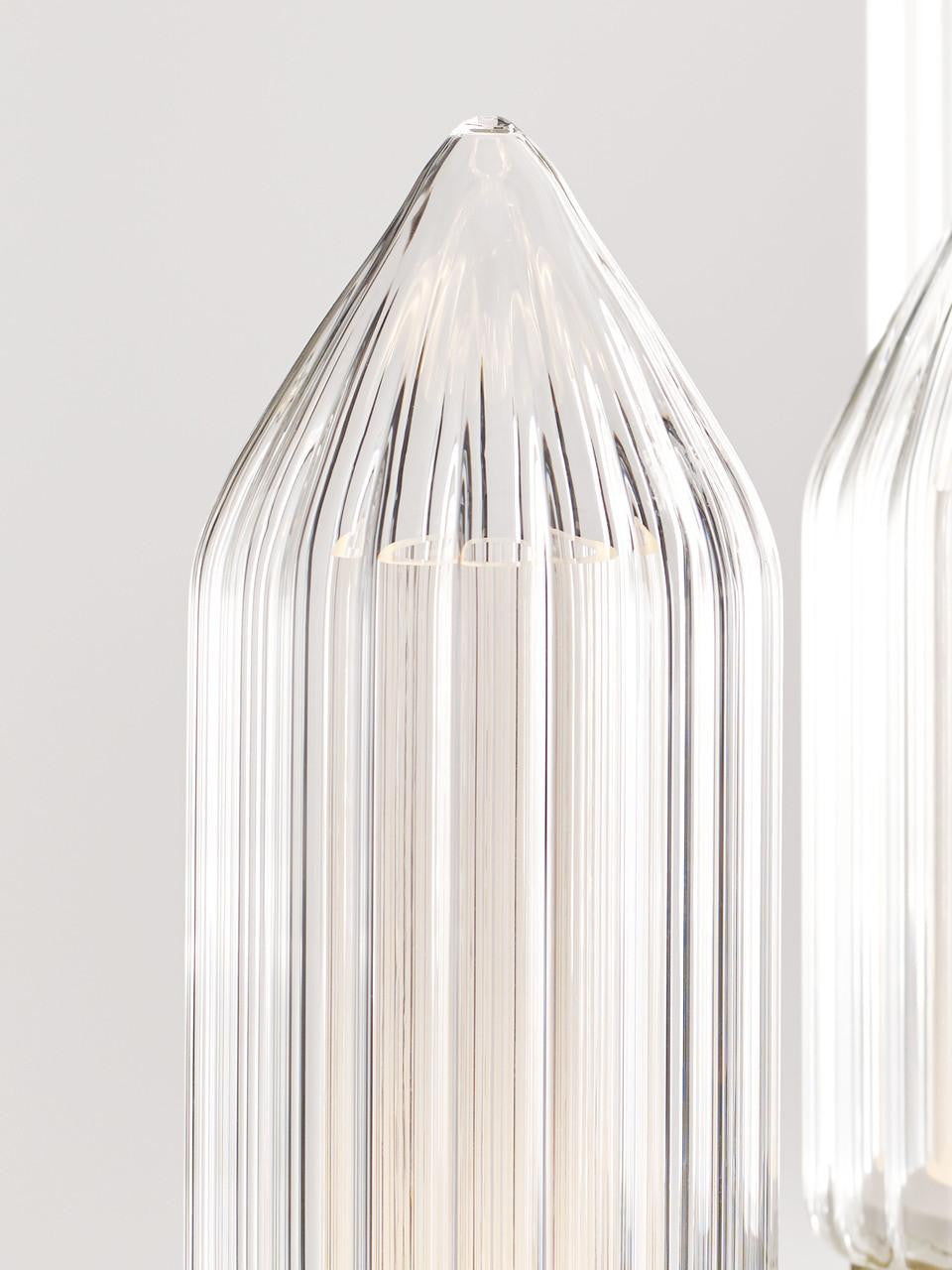 Langston Large Chandelier, 12-Light, LED, Plated Brass, 46.6"L (700LGSN46BR-LED927 70PGJEG)